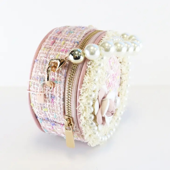'Miss Pearl' Pink Purse - Picture 3 of 4